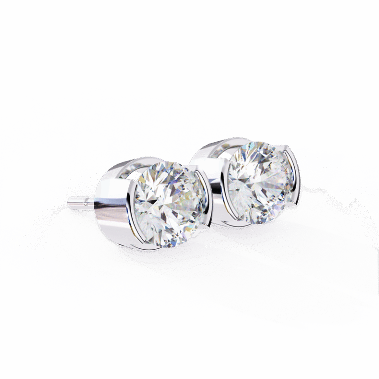 Earring White Gold - E0017