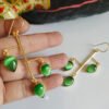Baroque Mother of Pearl Brass Earrings 002