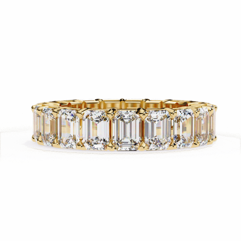 Luxury 14K 18K Gold Ring IGI GIA Certified Brilliant Cut Lab Grown Diamond Fine Jewelry Ring Band for Women Yellow Gold B0001