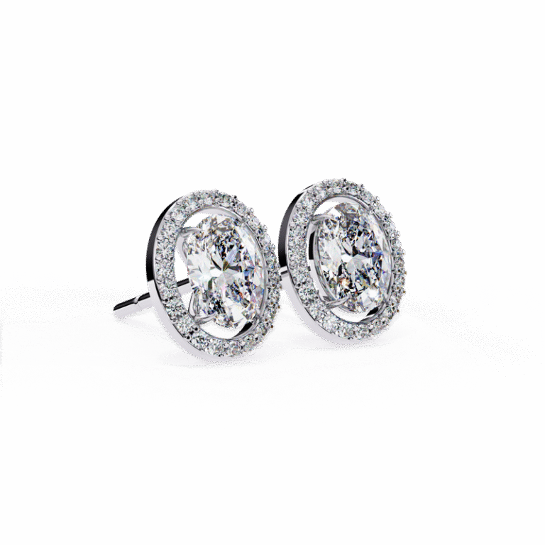 Earring White Gold - E0024