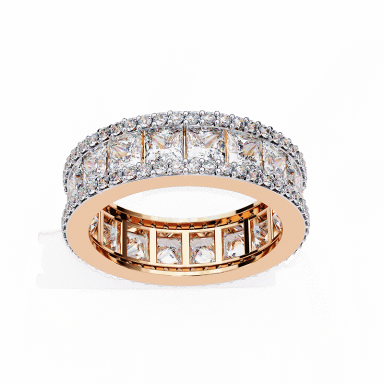 Certified Lab Diamond Ring in 14K/18K Gold – Brilliant Cut Women’s Fine Jewelry Rose Gold B0006