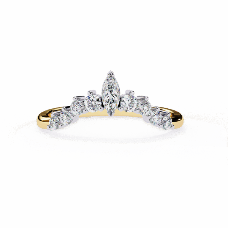 14K 18K Gold Women's Ring – Brilliant Lab Diamond, IGI GIA Certified Luxury Jewelry Yellow Gold B0008