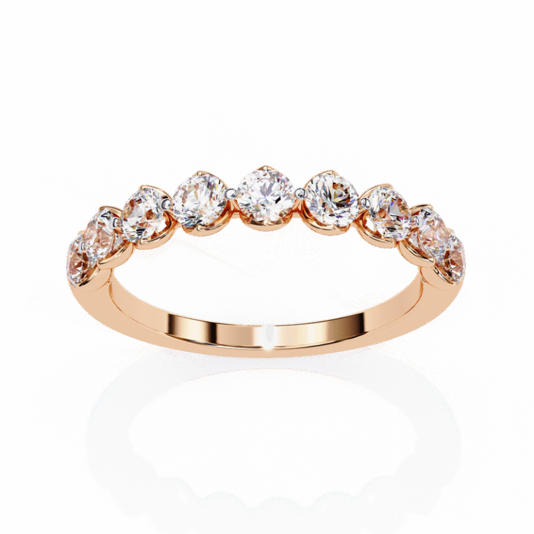 Fine Jewelry Women’s Ring – Lab Grown Diamond, IGI GIA Certified in 14K/18K Gold Rose Gold B0010