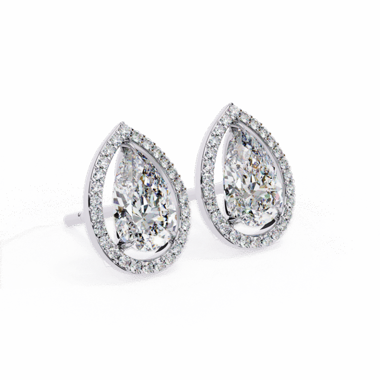 Earring White Gold - E0025