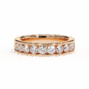 Brilliant Cut Lab Grown Diamond Ring in 14K/18K Gold – IGI & GIA Certified Luxury Band Rose Gold B0014