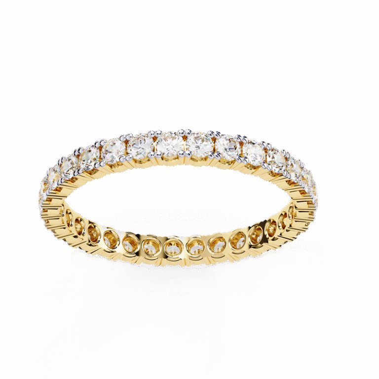 Certified Lab Diamond Ring in 14K/18K Gold – Brilliant Cut Women’s Fine Jewelry Yellow Gold B0017