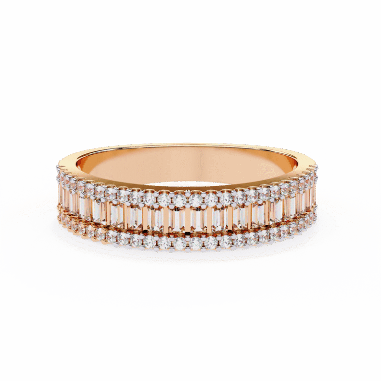 Fine Jewelry Women’s Ring – Lab Grown Diamond, IGI GIA Certified in 14K/18K Gold Rose Gold B0021
