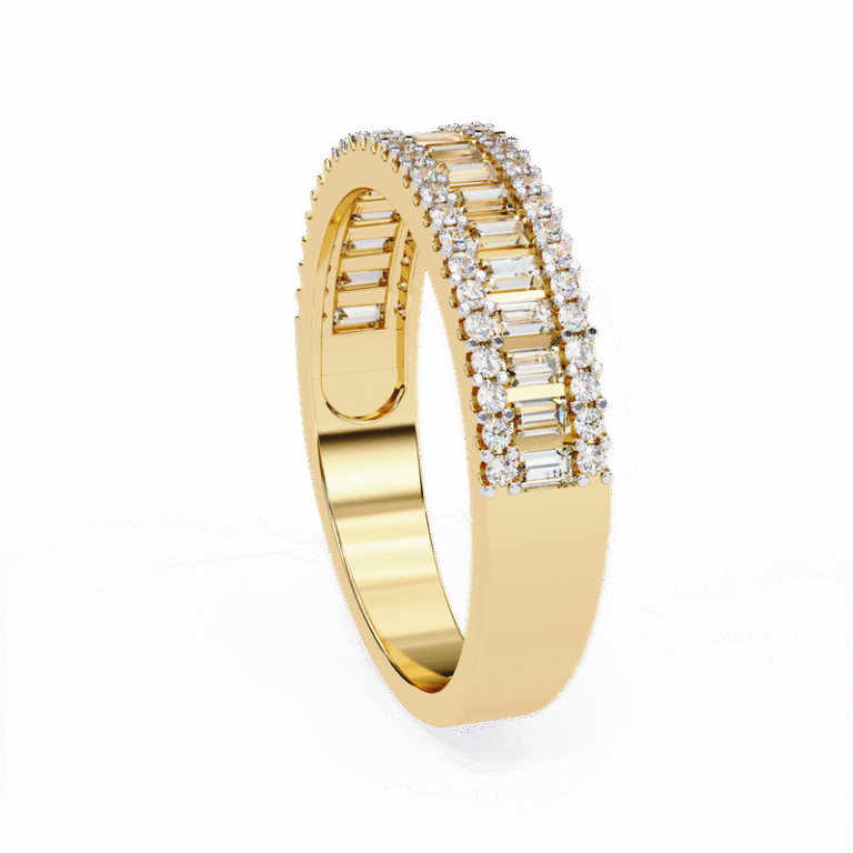 Fine Jewelry Women’s Ring – Lab Grown Diamond, IGI GIA Certified in 14K/18K Gold Yellow Gold B0021