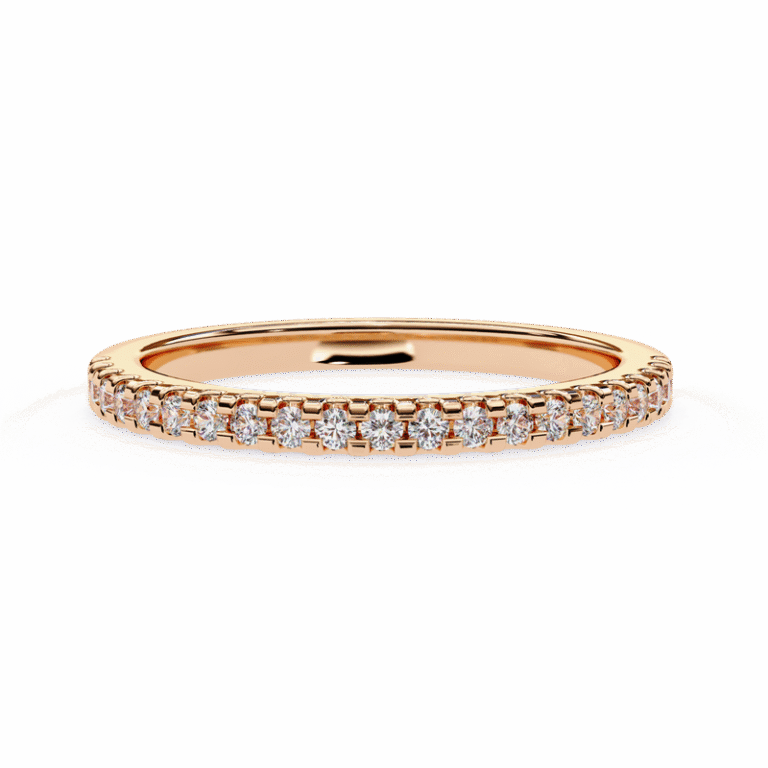 Luxury Brilliant Cut Lab Diamond Ring – IGI/GIA Certified 14K & 18K Gold Jewelry for Her Rose Gold B0022
