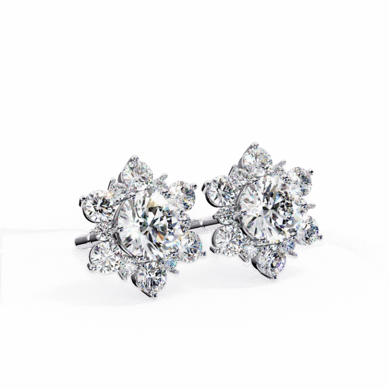 Earring White Gold - E0028