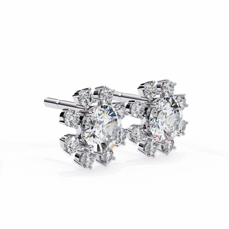 Earring White Gold - E0029