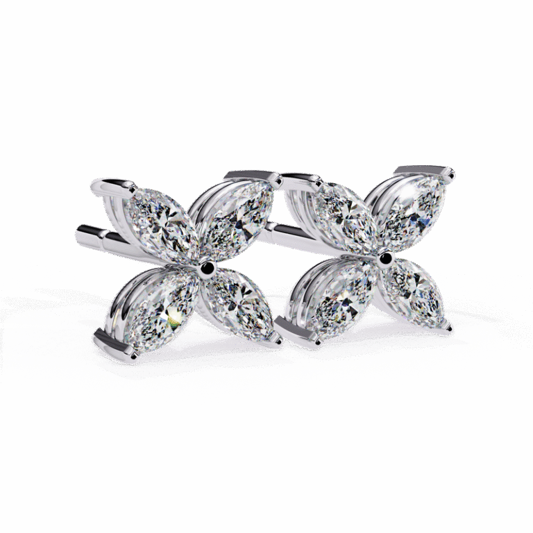 Earring White Gold - E0034