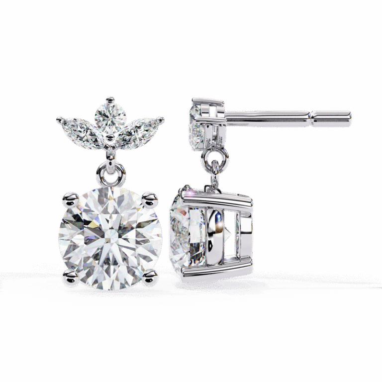 Earring White Gold - E0036