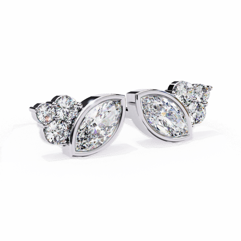 Earring White Gold - E0037