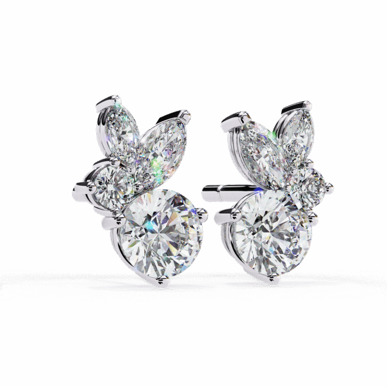 Earring White Gold - E0040