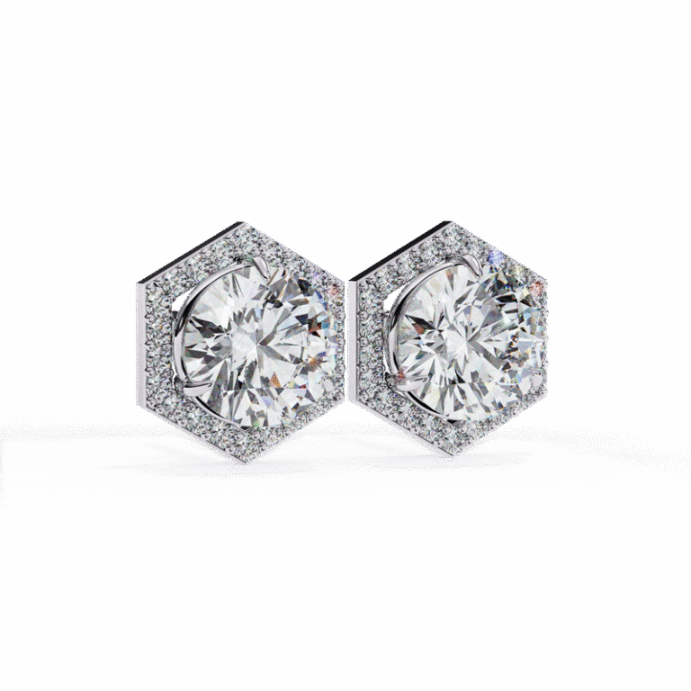 Earring White Gold - E0041