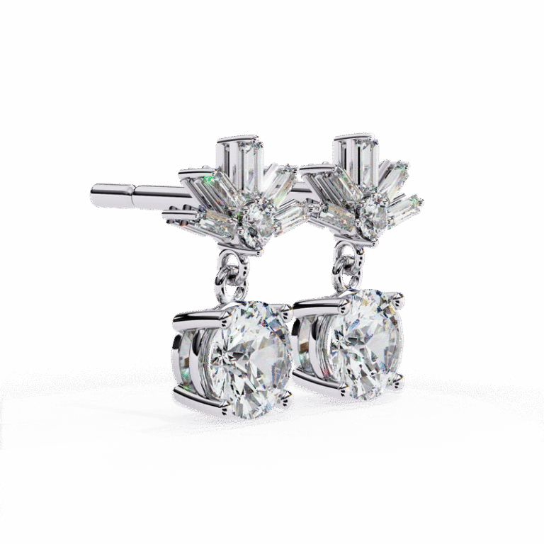 Earring White Gold - E0042