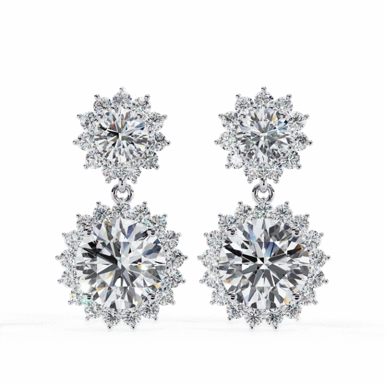 Earring White Gold - E0043