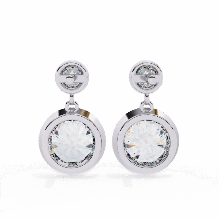 Earring White Gold - E0044