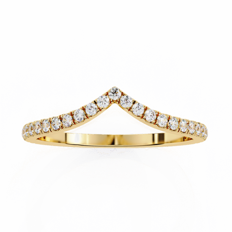 Luxury Lab Grown Diamond Ring for Women – 14K/18K Gold, IGI GIA Certified Yellow Gold B0005