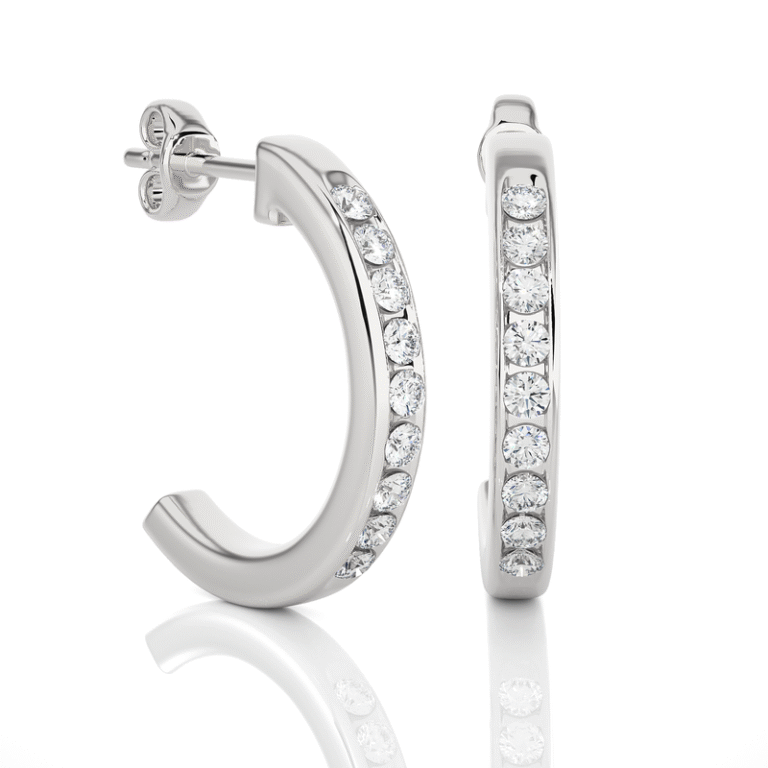Earring White Gold - E0056