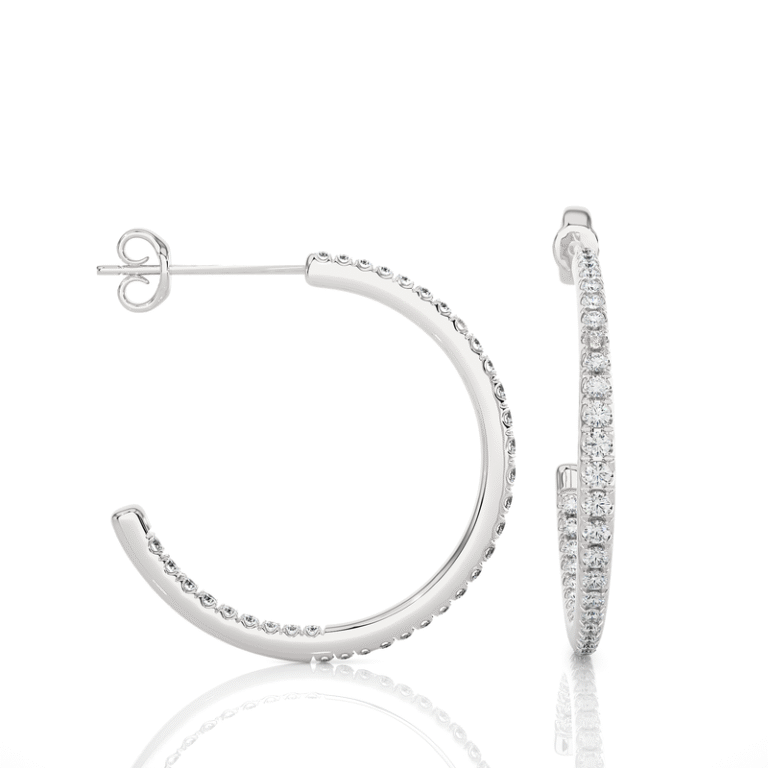 Earring White Gold - E0058