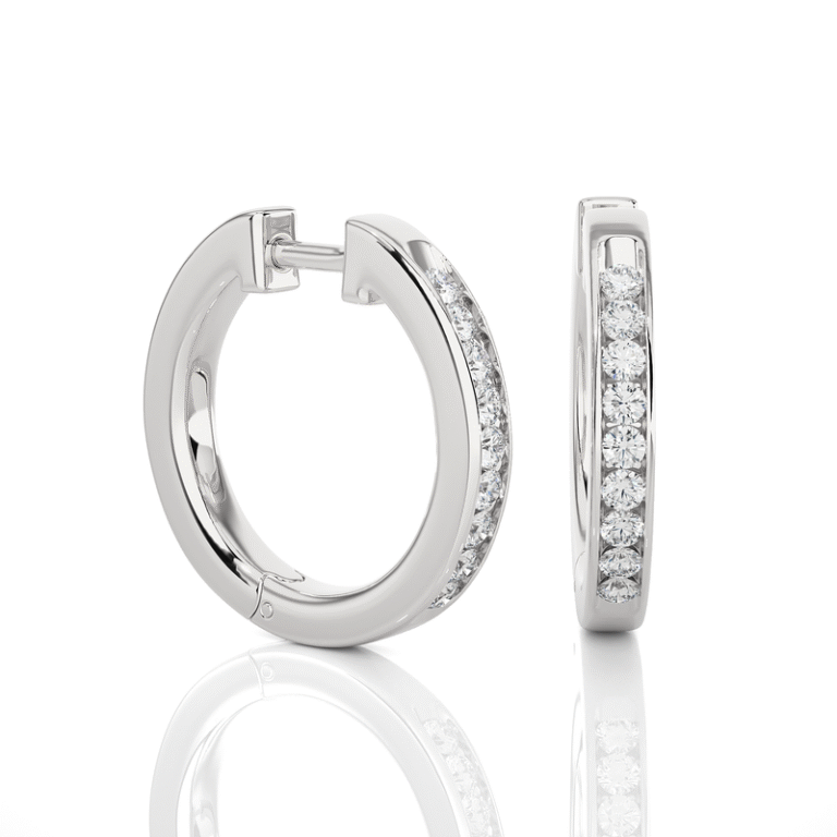 Earring White Gold - E0055