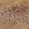 Natural Amethyst necklace natural 925 sterling silver necklace handmade necklace gemstone necklace gift for her NL0017-GS