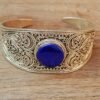 Natural Lapis Lazuli 925 Sterling Silver Jewelry With Gemstone Lapis lazuli cabochon For Girls & Women fine work B0014-GS