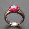 Ruby Ring-925 Sterling Silver-Jewelry Ring-Gemstone Ring-Ruby Jewelry-Handmade ring women ring R0053-GS