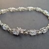 Cubic zirconia bracelet-925 Sterling Silver-Jewelry bracelet-Gemstone- zircon Jewelry-Handmade bracelet-Faceted BR0097-GS