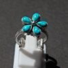 Turquoise Rings, 925 Sterling Silver Jewelry Ring With Gemstone Turquoise cabochon For Girls & Women Gift Rings R0203-GS