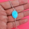 turquoise bracelet-925 Sterling Silver Jewelry- Gemstone turquoise faceted Handmade- For Girls & Women Gift bracelet BR0070-GS