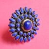 Lapis Lazuli Ring,925 sterling Silver Jewelry ring with gemstone Lapis lazuli cabochon for Girls & women gift item handmade ring R0124-GS