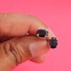 Black Onyx Earring stud 925 Sterling Silver Jewelry Earring stud With Gemstone Black Onyx faceted For Girls & Women gift item E0067-GS
