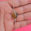 Tiger's Eye bracelet-925 Sterling Silver Jewelry- Gemstone Tiger's Eye-faceted Handmade- For Girls & Women Gift bracelet BR0009-GS