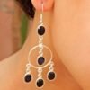 Black Onyx Earring !!! 925 Sterling Silver Jewelry Earring With Gemstone Black Onyx faceted For Girls & Women gift item E0699-GS