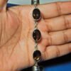 Smoky -925 Sterling Silver- Jewelry bracelet with gemstone Smoky faceted Gift for her BR0086-GS
