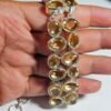 Natural Citrine -925 Sterling Silver- Jewelry bracelet with gemstone Citrine faceted Gift for her Handmade bracelet BR0173-GS