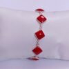 Coral Bracelet-925 Sterling Silver Jewelry With Gemstone Coral Bracelet-fine Bracelet, For Girls & Women Gift item BR0127-GS