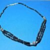 Black Spinal Beaded Necklace-925 sterling silver- jewelry Necklace-gemstone-Handmade-Black Onyx-Gift for her NL0138-GS