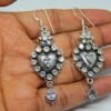 925 Sterling Silver Jewelry earring with gemstone zircon, Handmade, Gift for Girls & Women cubic zirconia earring E0390-GS