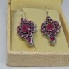 ruby Stud Earring, 925 Sterling Silver Jewelry With gemstone For Girls & Women Gift item handmade earring gift for her E0220-GS