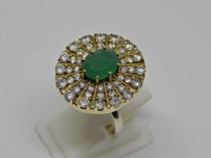 Dainty Aventurine Ring in 925 Sterling Silver Minimalist Ring Stacking Ring Wedding Jewelry Gift For Her Cubic Zirconia Ring, Silver CZ Ring R0177-GS