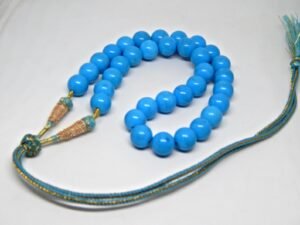 Natural Turquoise 12 mm Round Beaded Necklace , For Girl And Women, Wedding jewelry NL0012-GS