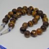Natural Tiger's Eye 14 mm Faceted Beaded Gemstone Necklace For Girl And Women, Wedding jewelry handmade necklace NL0013-GS