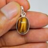Tiger's eye Pendant ,925 sterling silver pendant-silver jewelry-gemstone Tiger's eye-gift for her P0045-GS