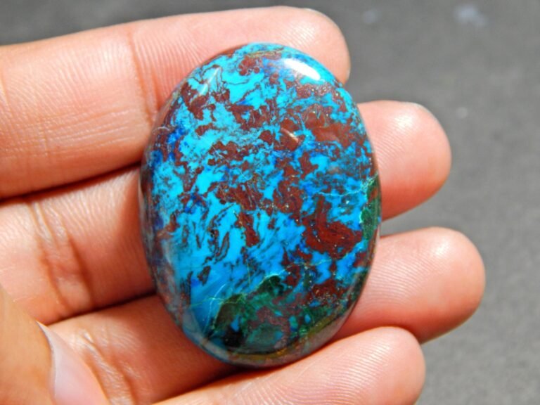 Natural Chrysocolla Large AAA Quality Oval Cabochon 32x22 MM 60 Carat Chrysocolla Gemstone L0001-GS