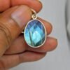 Labradorite pendant-925 sterling silver-silver jewelry-gemstone labradorite-gift for her P0048-GS