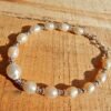Natural Pearl bracelet | 925 Sterling Silver | Freshwater Pearl |Pearl Silver Bracelet | Beaded Bracelet | June Birthstone | Dainty Bracelet BB0003-GS